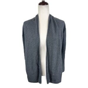 New Wythe NY XS Gray 100% Cashmere Open Front Cardigan‎ Sweater MSRP $139
